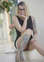 Tattooed bombshell Emma Mae showing her banging curves #05
