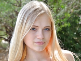 Innocent looking Alex Grey getting naked in public for you