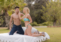 Sensual blonde Kiara in passionate outdoors sex #03